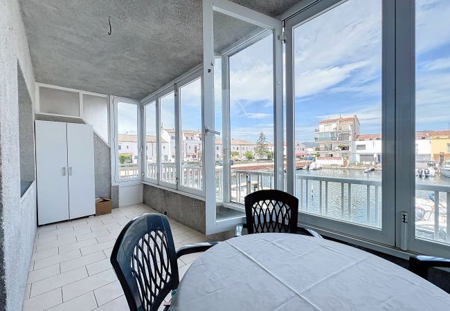 Apartament en Empuriabrava - Onada II - Piso vista al Canal y Puerto - Garaje P